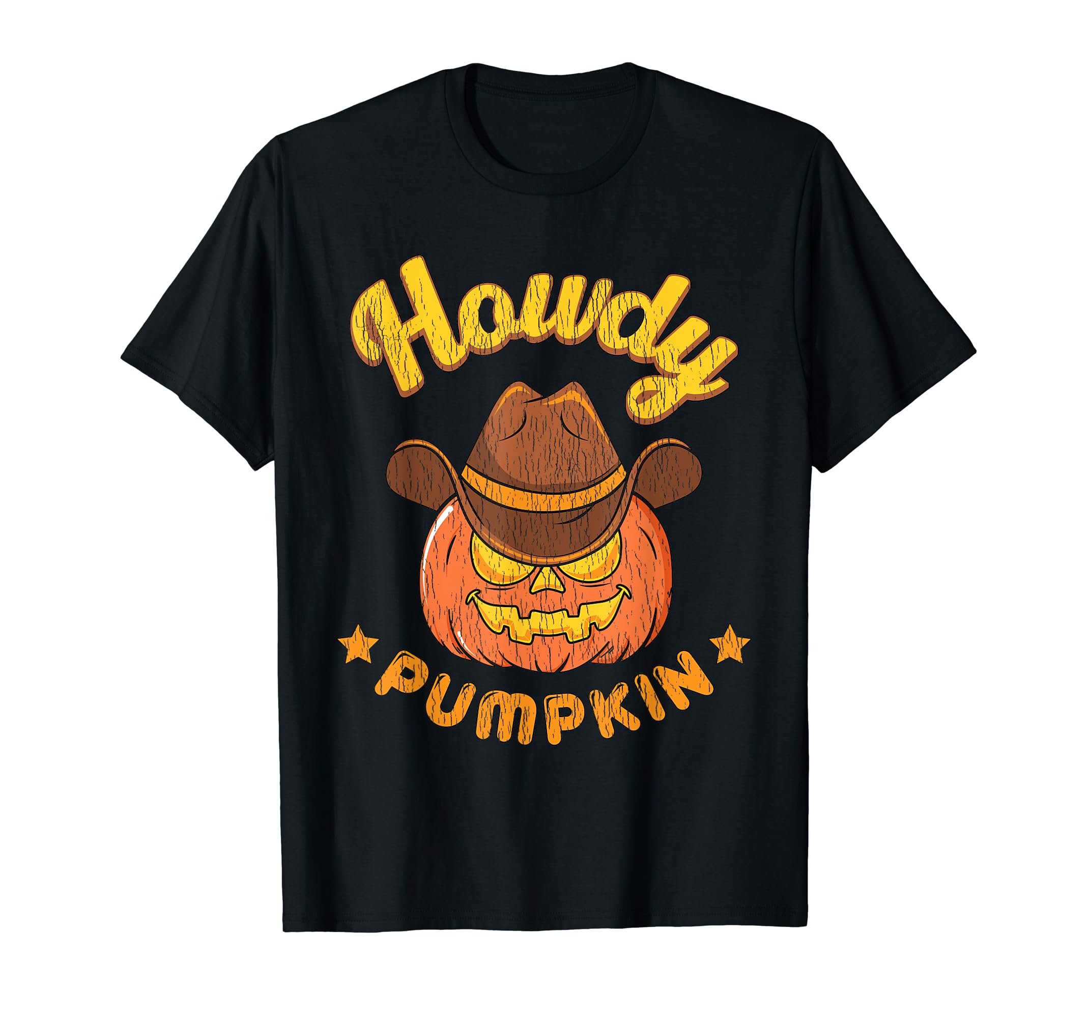 Howdy Pumpkin Western Cowboy Halloween T-Shirt - Novelty Apparel Men Women - T-Shirt, Sweatshirt, Hoodie