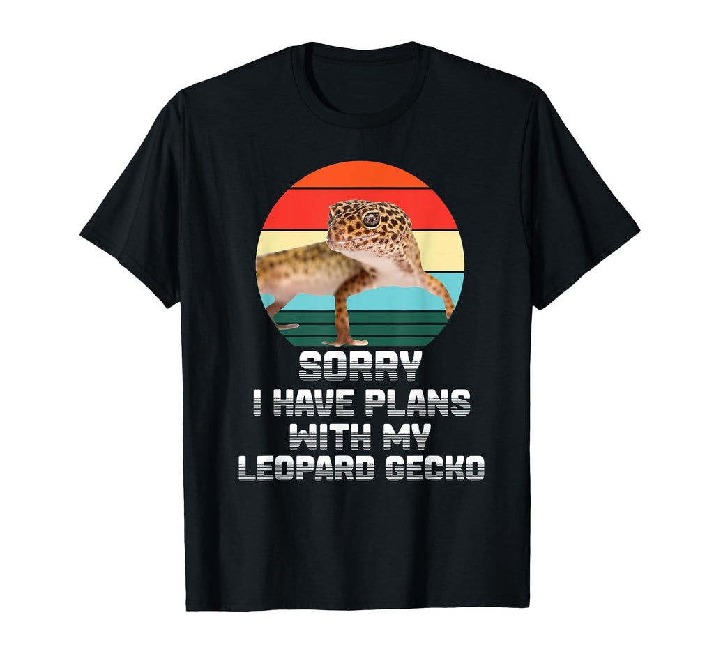 Plans My Leopard Gecko Sunset T-Shirt - Custom Art Print for Adults - T-Shirt, Sweatshirt, Hoodie