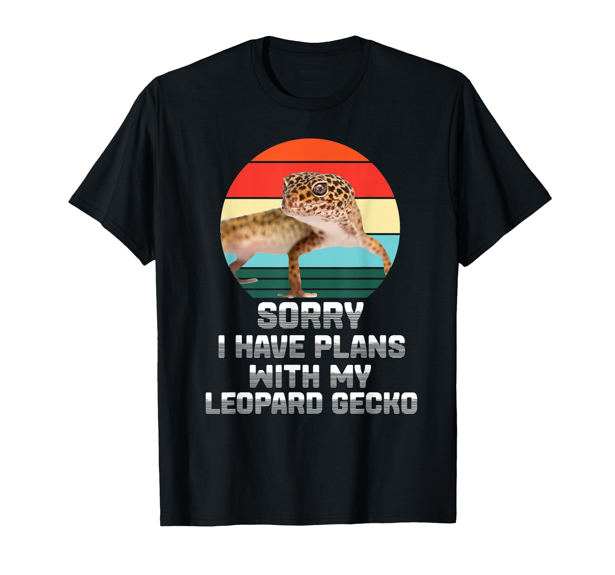 Plans My Leopard Gecko Sunset T-Shirt - Custom Art Print for Adults - T-Shirt, Sweatshirt, Hoodie