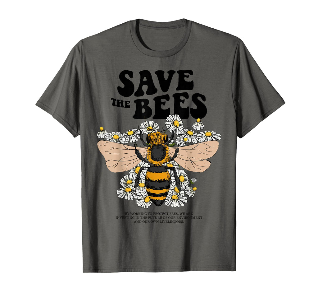 90S Y2K Bee Daisy Flower T-Shirt - Fun Novelty Design for Adults - T-Shirt, Sweatshirt, Hoodie