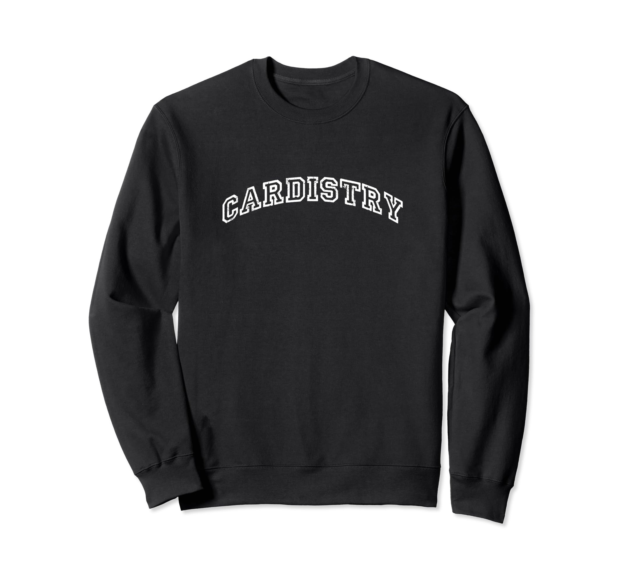 Cardistry Minimalist Inspired Varsity Sweatshirt - Unique Graphic Men Women - T-Shirt, Sweatshirt, Hoodie