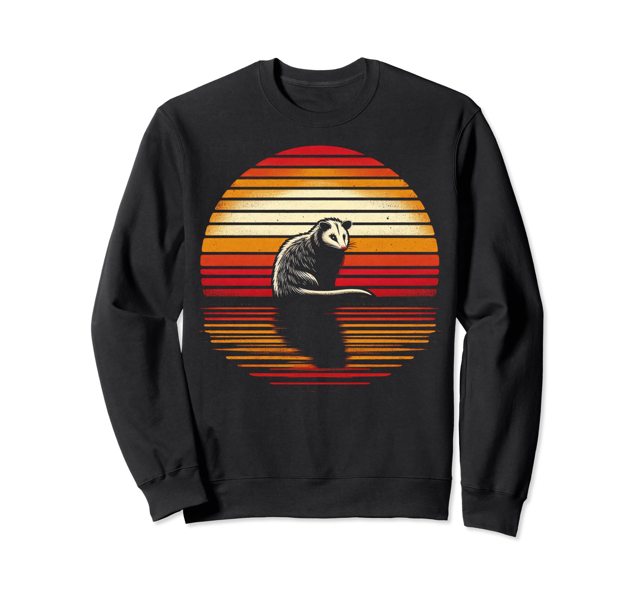 Opossum Sunset Safari 70S Sweatshirt - Unique Graphic Unisex - T-Shirt, Sweatshirt, Hoodie