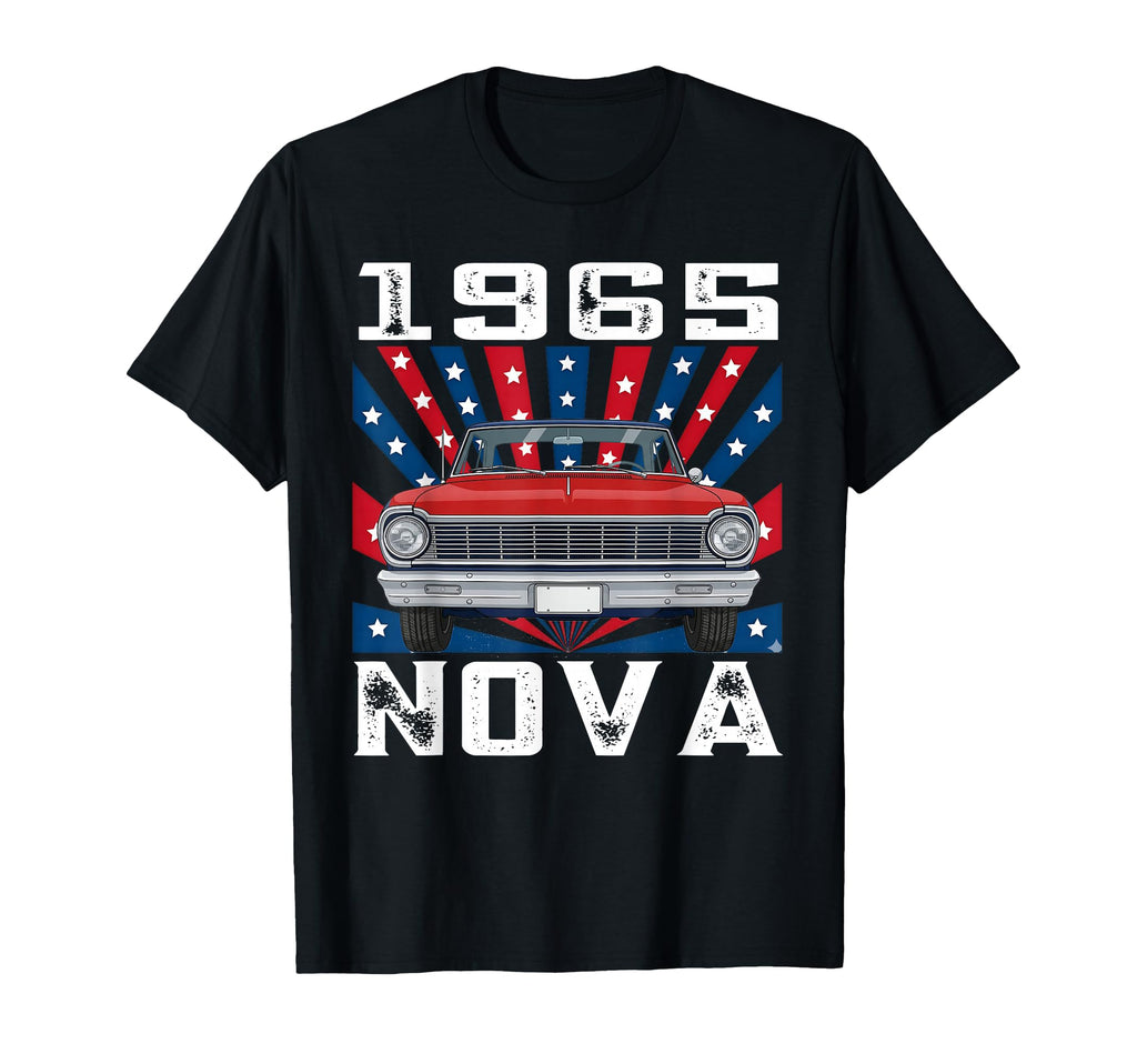 1965 65 Nova Silhouette Muscle Car T-Shirt - Trendy Graphic Men Women - T-Shirt, Sweatshirt, Hoodie