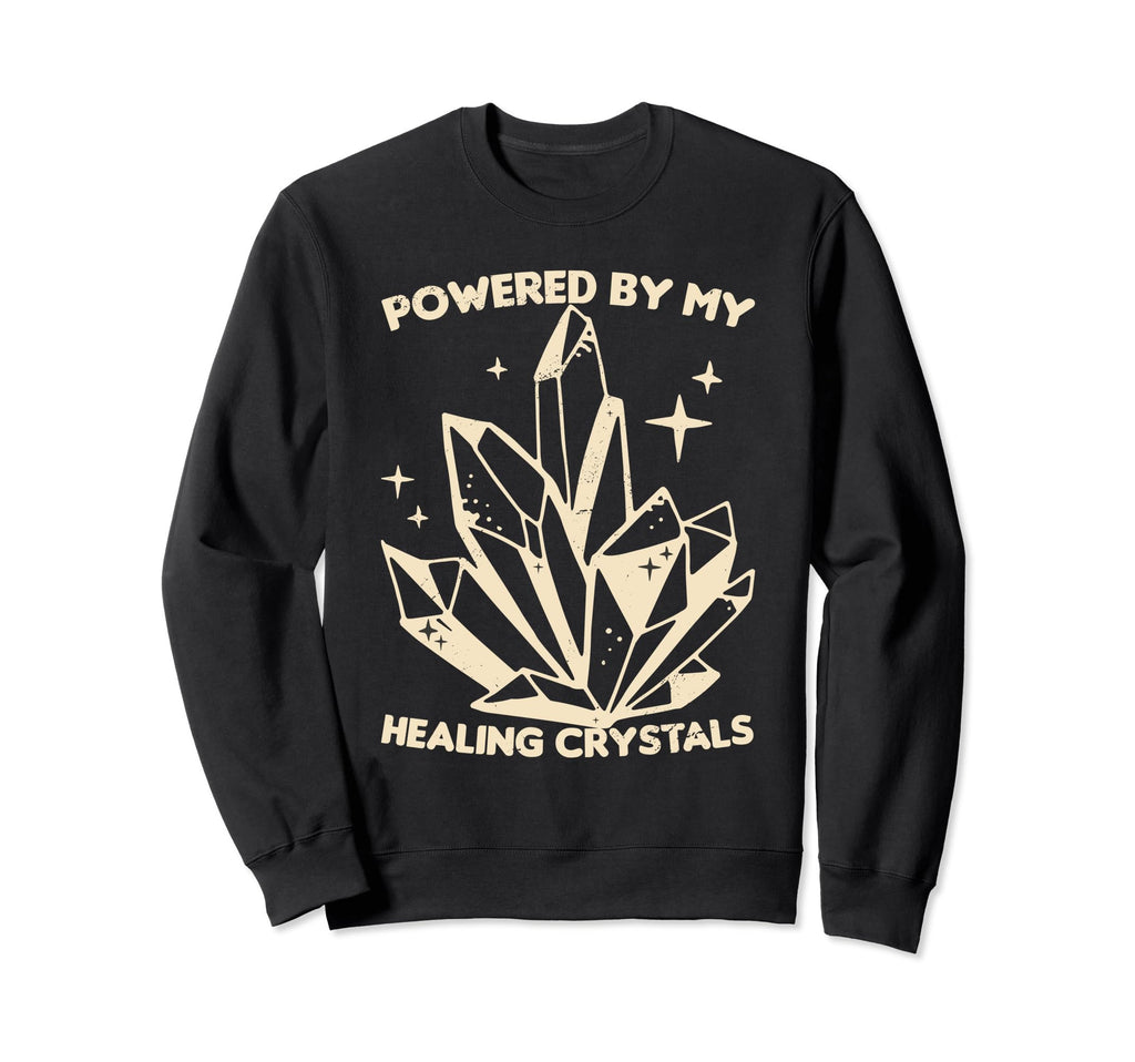 Crystal Healing Sage Crystal Reiki Sweatshirt - Unique Graphic Men Women - T-Shirt, Sweatshirt, Hoodie