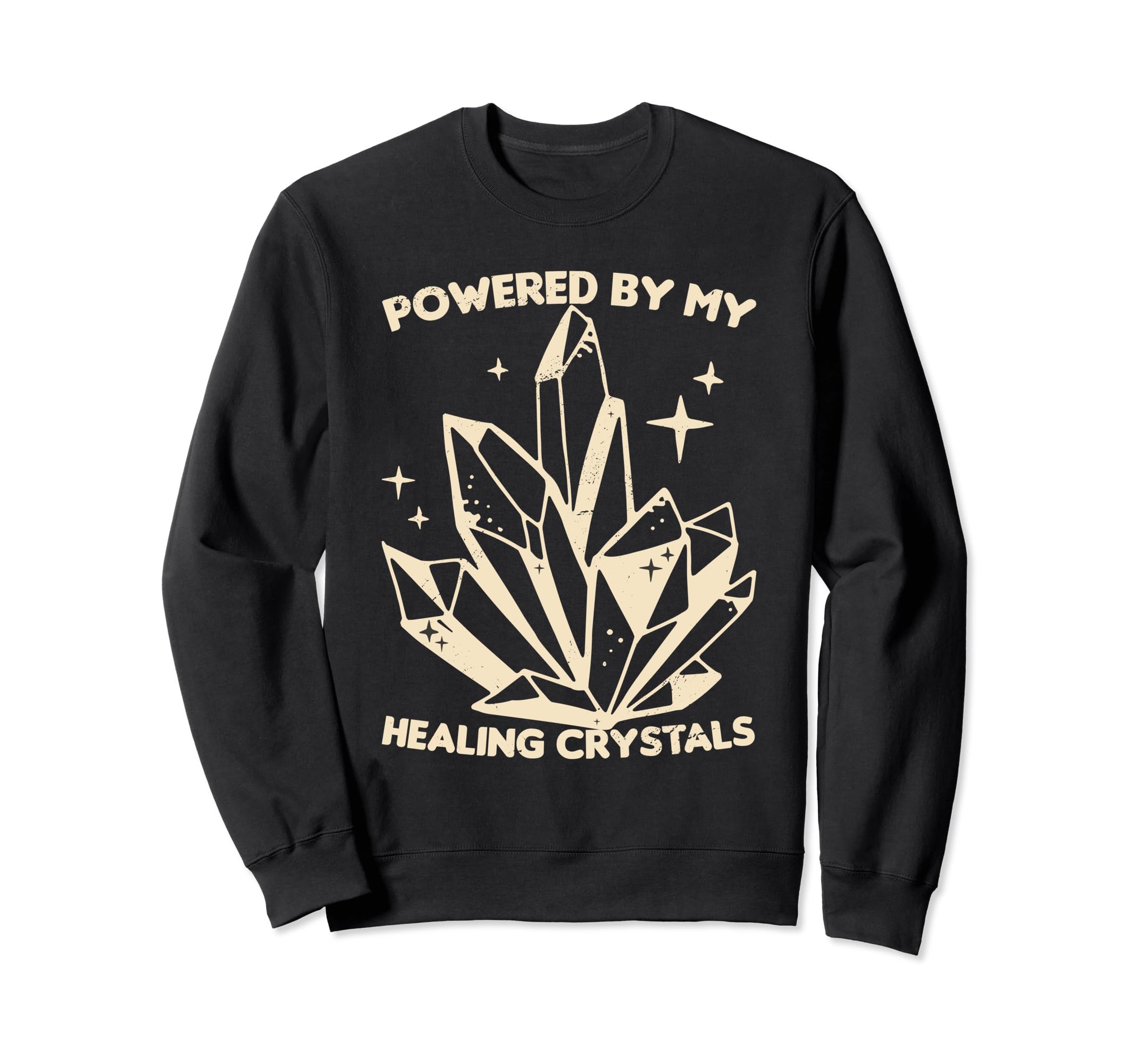 Crystal Healing Sage Crystal Reiki Sweatshirt - Unique Graphic Men Women - T-Shirt, Sweatshirt, Hoodie