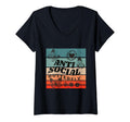 Womens Anti Social Butterfly Barbed T-Shirt - Novelty Apparel Men Women - T-Shirt, Sweatshirt, Hoodie