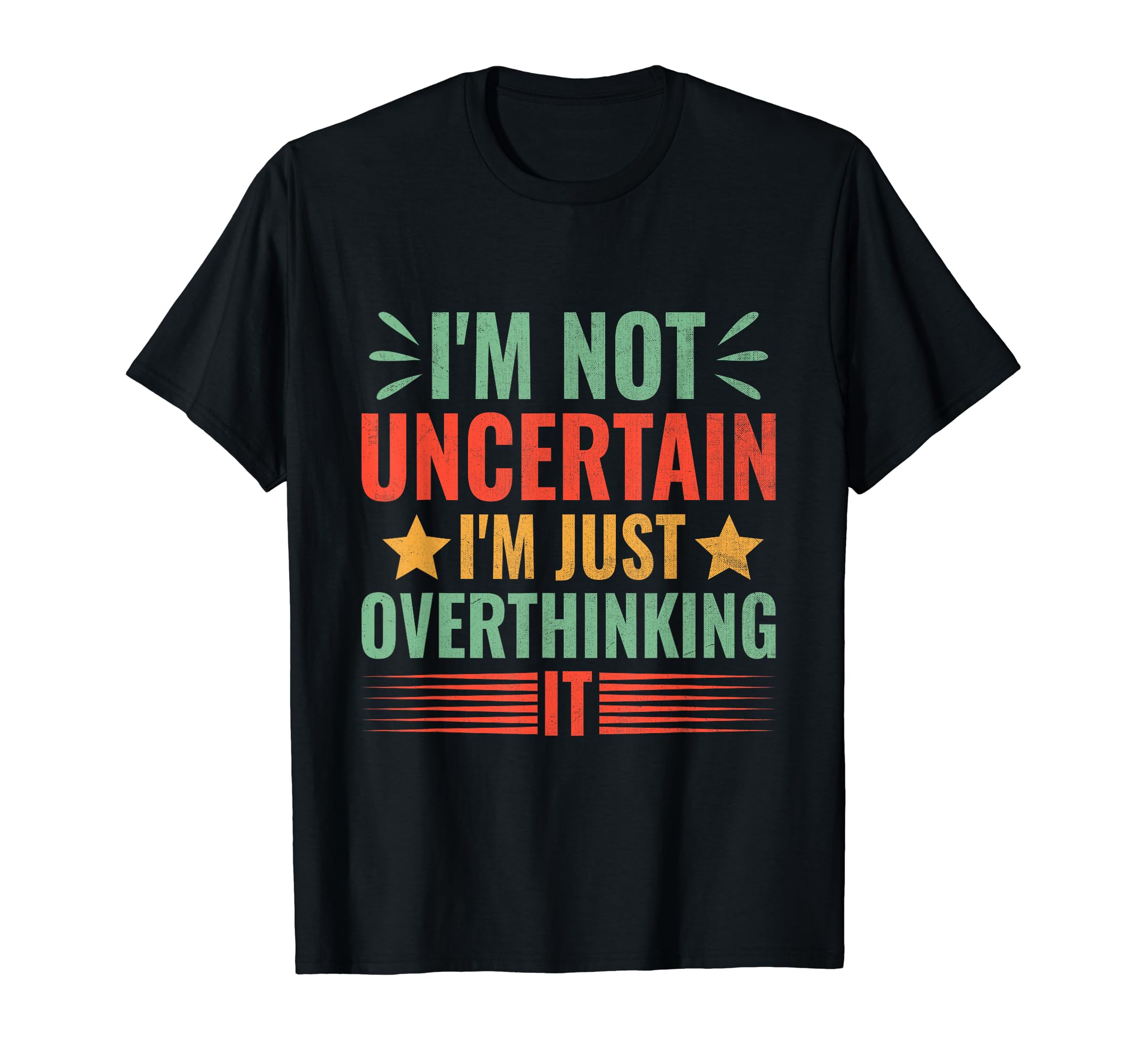 Overthinking Overthinker Funny T-Shirt - Aesthetic Graphic for Adults - T-Shirt, Sweatshirt, Hoodie
