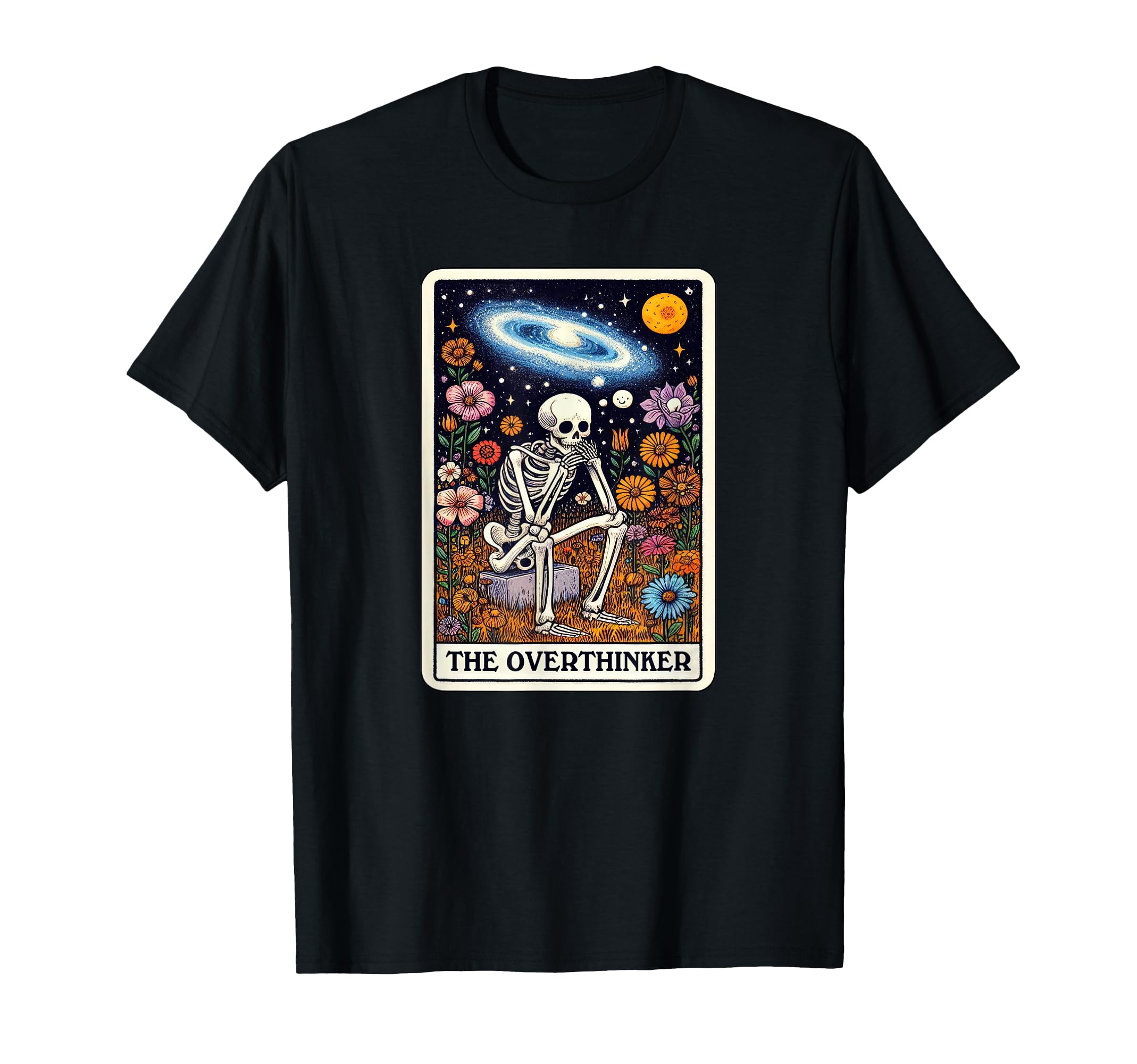 Funny Tarot Overthinker Occult T-Shirt - Minimalist Print Unisex - T-Shirt, Sweatshirt, Hoodie