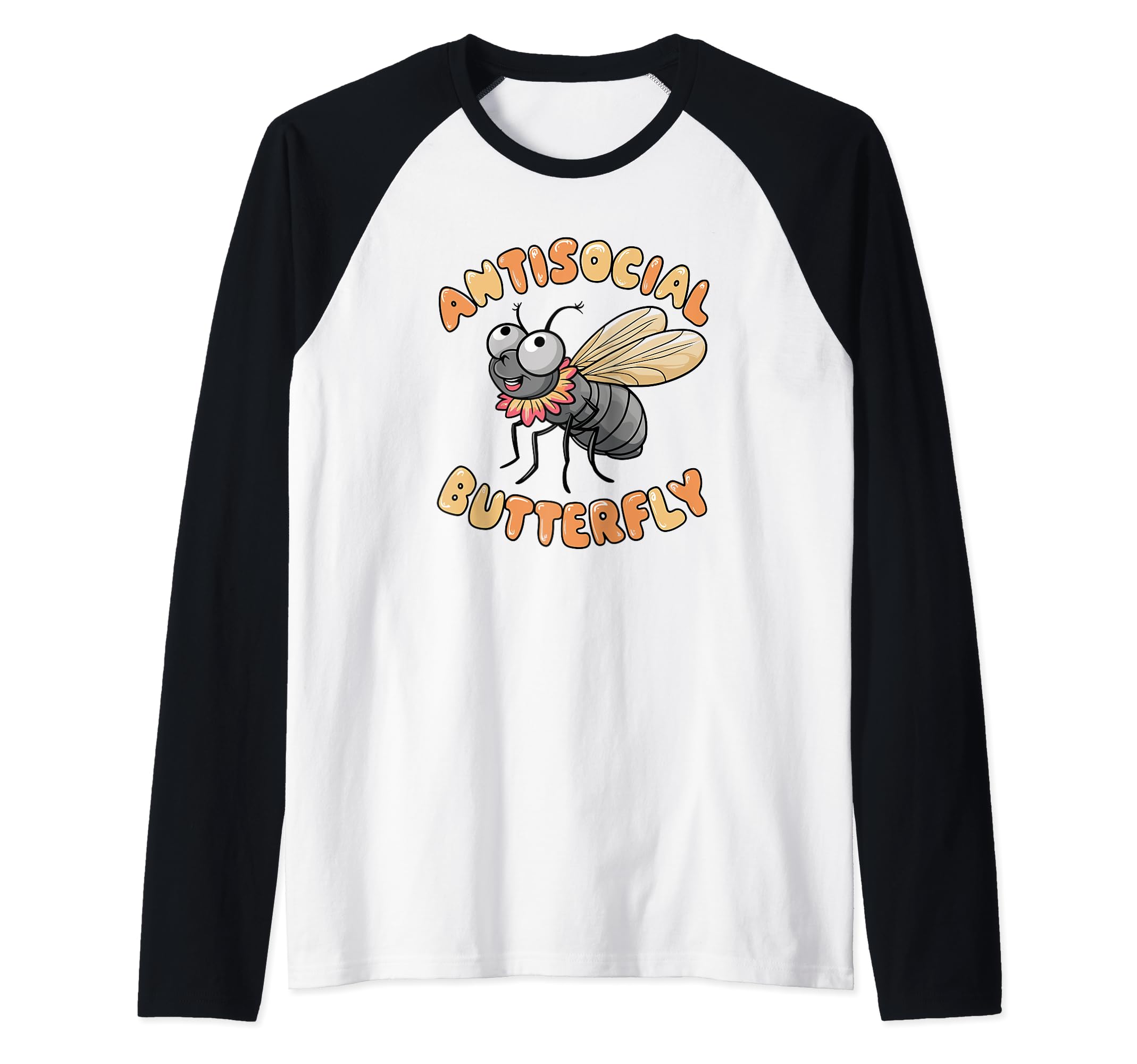 Antisocial Butterfly Funny Housefly Hoodie - Minimalist Print Men Women - T-Shirt, Sweatshirt, Hoodie