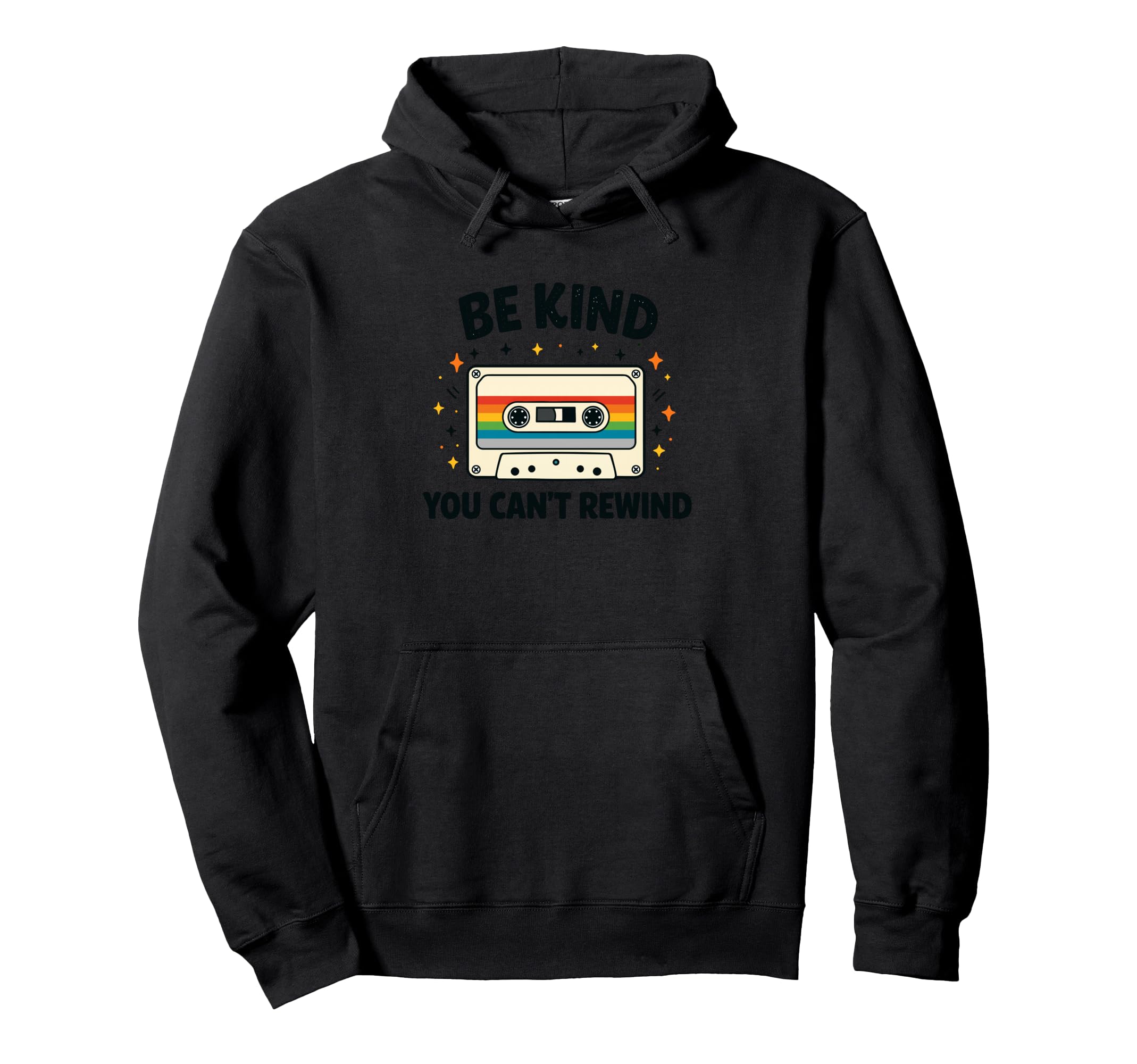 Cassette Be Kind Motivational Hoodie - Novelty Apparel Men Women - T-Shirt, Sweatshirt, Hoodie