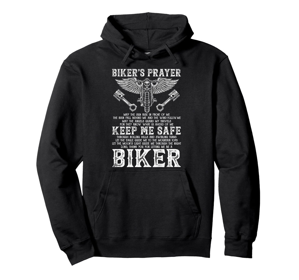 Motorcycle Biker Bikers Prayer Biking Hoodie - Streetwear Style Men Women - T-Shirt, Sweatshirt, Hoodie