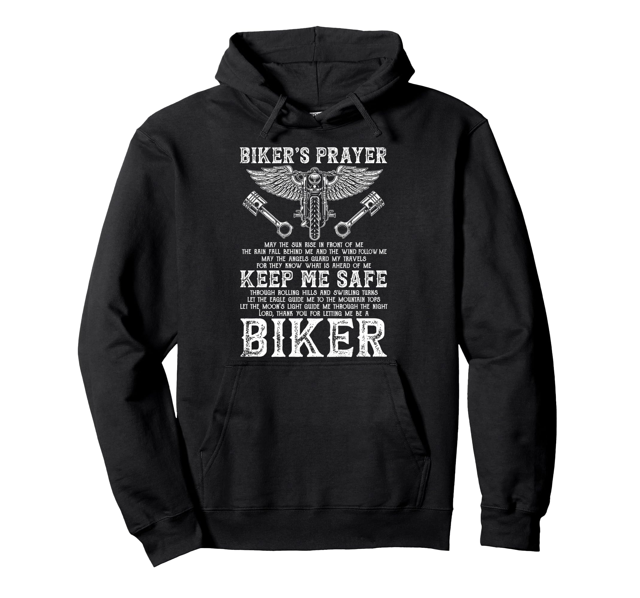 Motorcycle Biker Bikers Prayer Biking Hoodie - Streetwear Style Men Women - T-Shirt, Sweatshirt, Hoodie