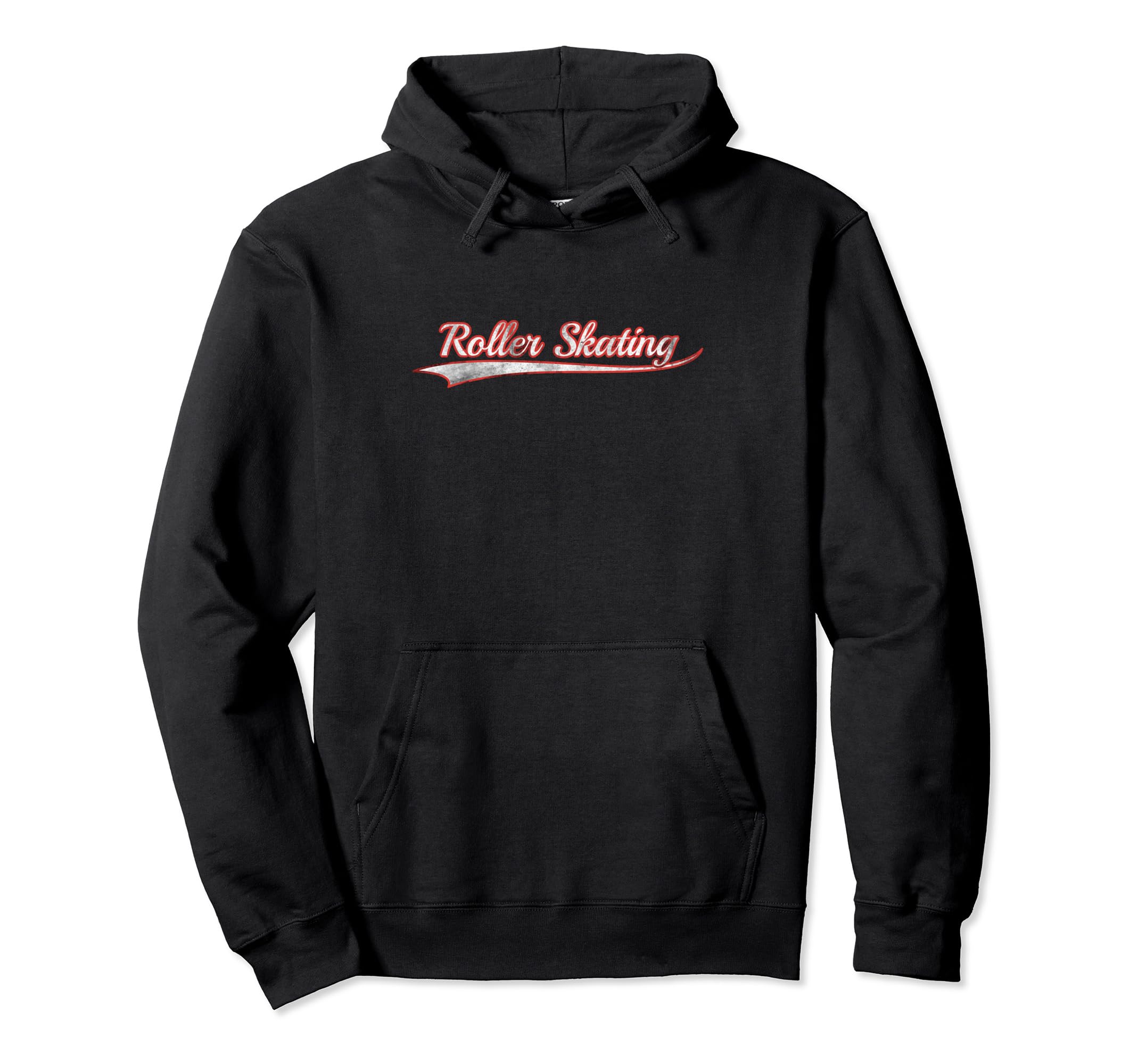 Roller Skating Varsity Distressed Hoodie - Trendy Graphic Men Women - T-Shirt, Sweatshirt, Hoodie