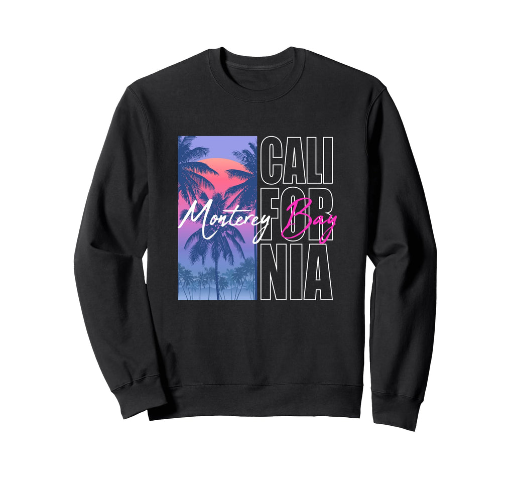 Monterey California Synthwave Aesthetic Sweatshirt - Graphic Print Unisex - T-Shirt, Sweatshirt, Hoodie