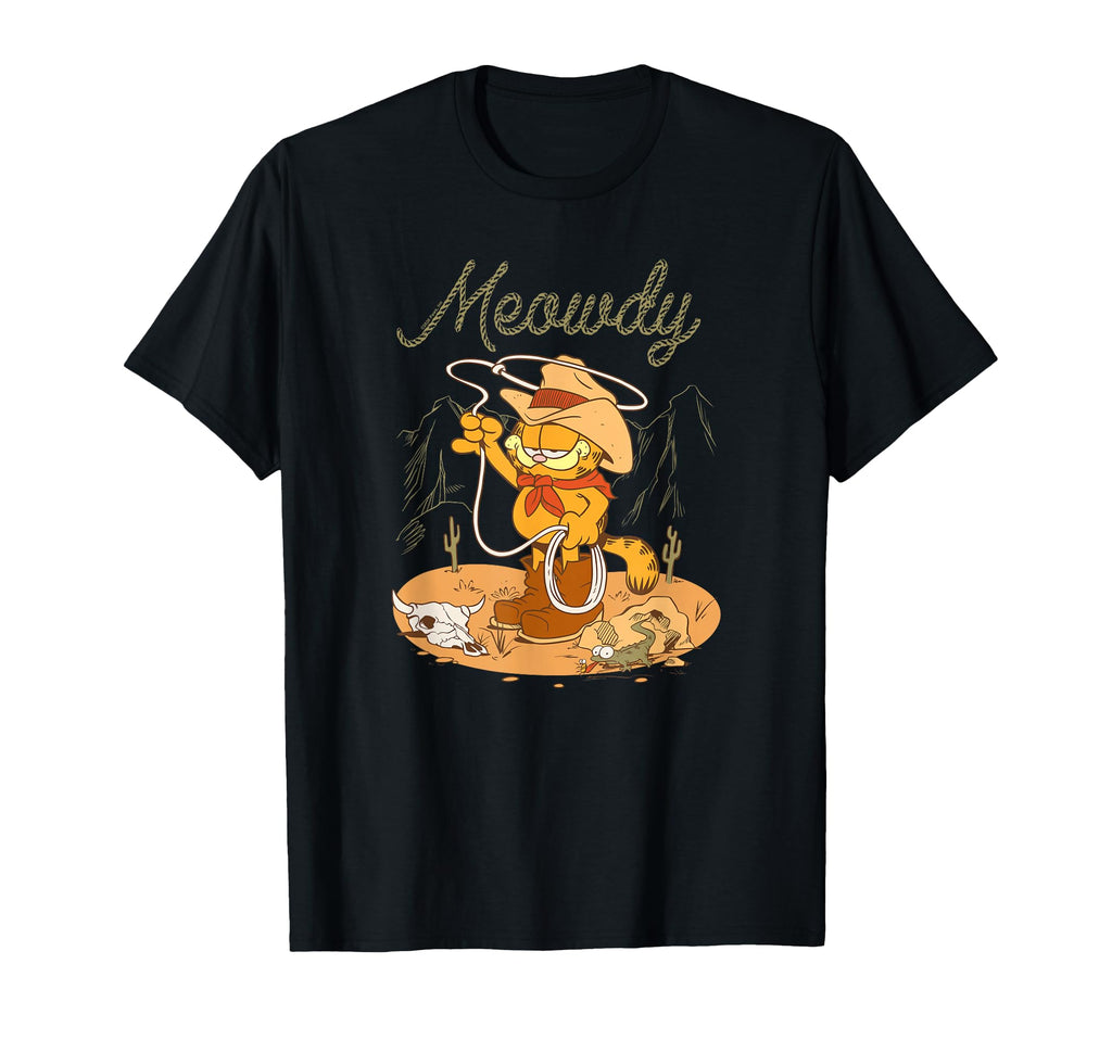 Garfield Meowdy Western Scene T-Shirt - Casual Everyday Wear Unisex - T-Shirt, Sweatshirt, Hoodie