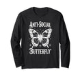 Antisocial Butterfly Introvert T-Shirt - Minimalist Print Unisex - T-Shirt, Sweatshirt, Hoodie