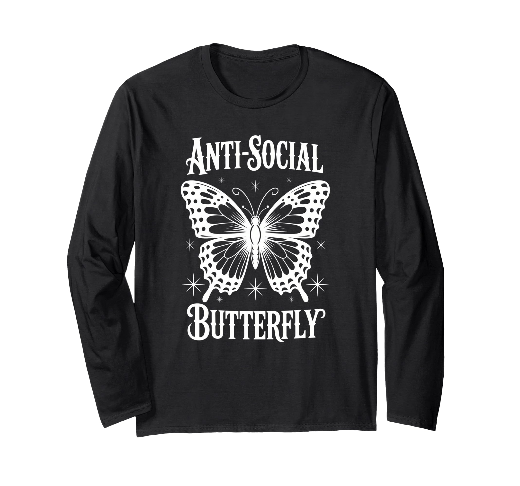Antisocial Butterfly Introvert T-Shirt - Minimalist Print Unisex - T-Shirt, Sweatshirt, Hoodie
