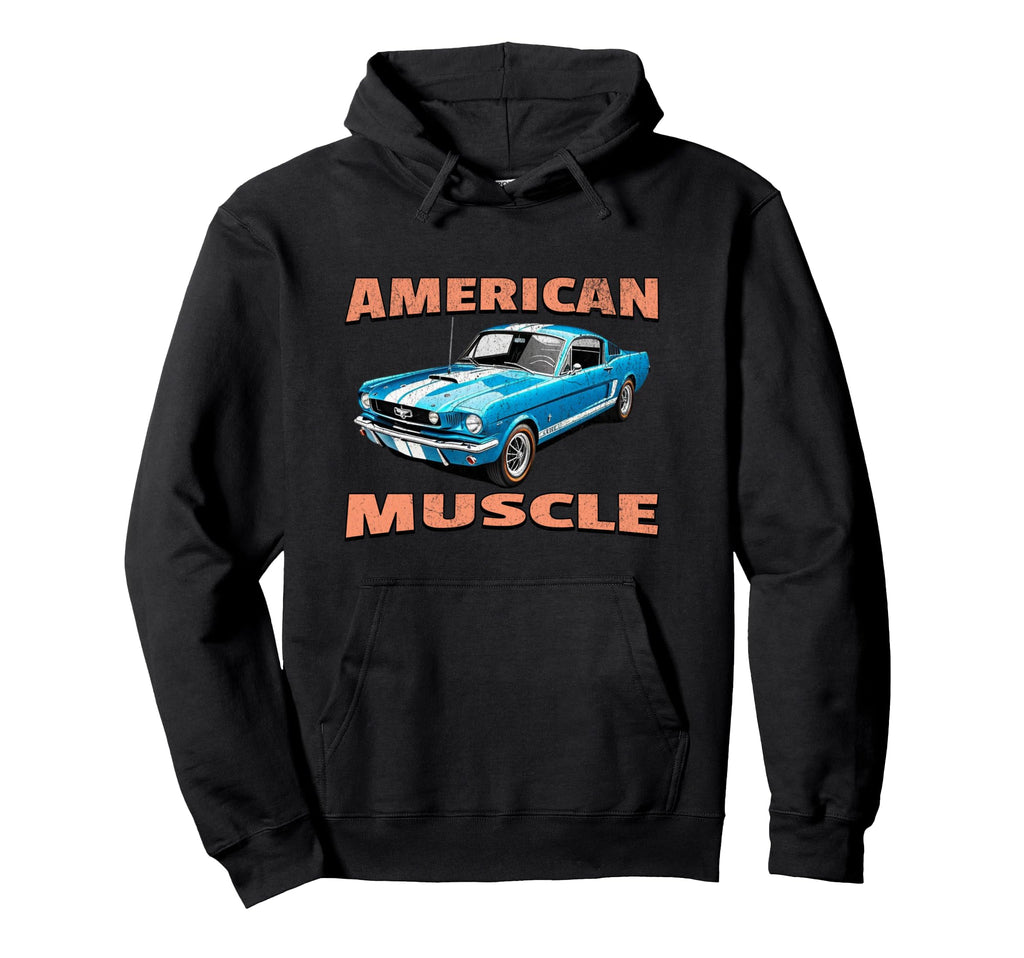 American Muscle Car Car Hoodie - Fun Novelty Design for Adults - T-Shirt, Sweatshirt, Hoodie