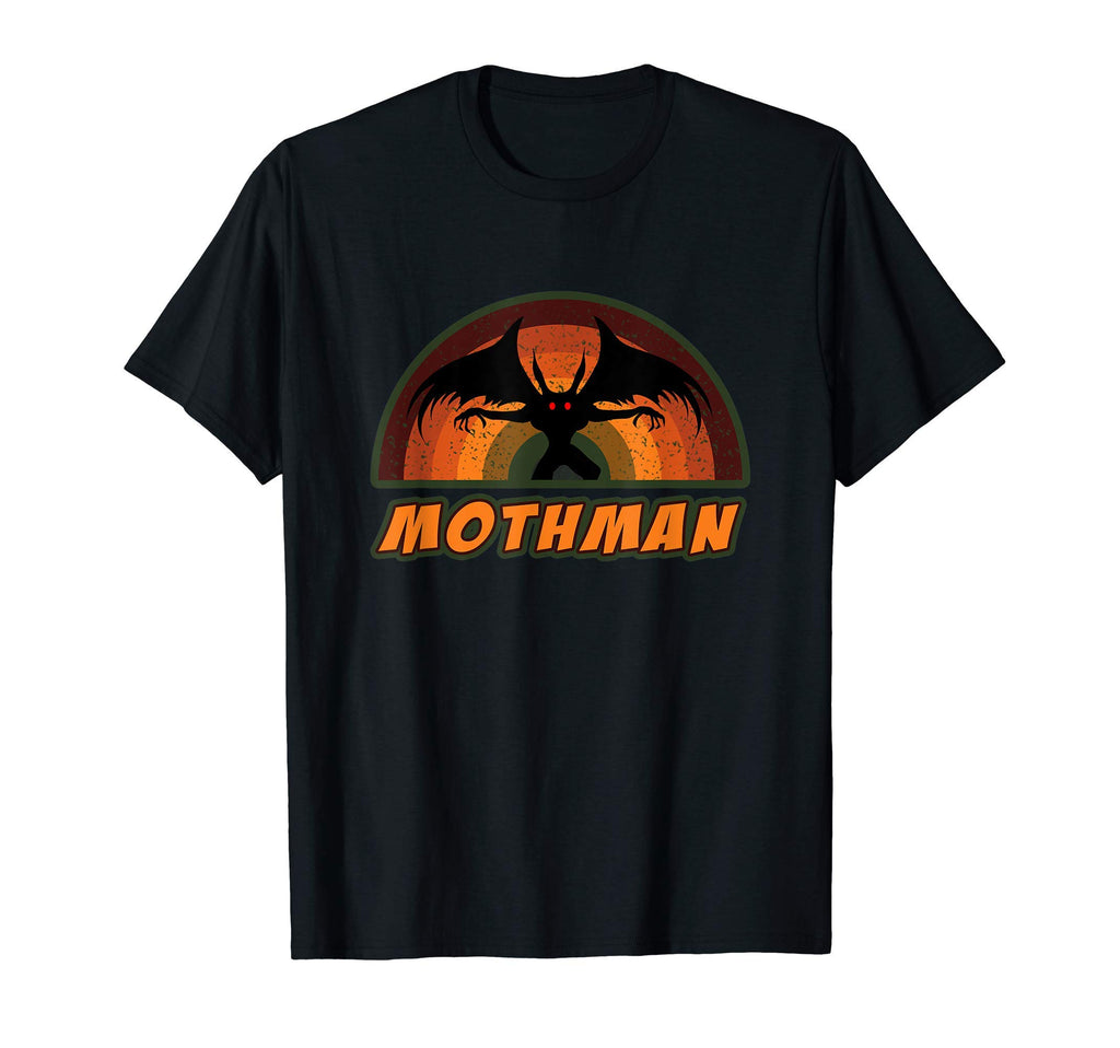 Orange Sunset Red Eyed Mothman T-Shirt - Fun Novelty Design Men Women - T-Shirt, Sweatshirt, Hoodie