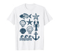 90S Fisherman Aesthetic Fish Beachy T-Shirt - Minimalist Print for Adults - T-Shirt, Sweatshirt, Hoodie