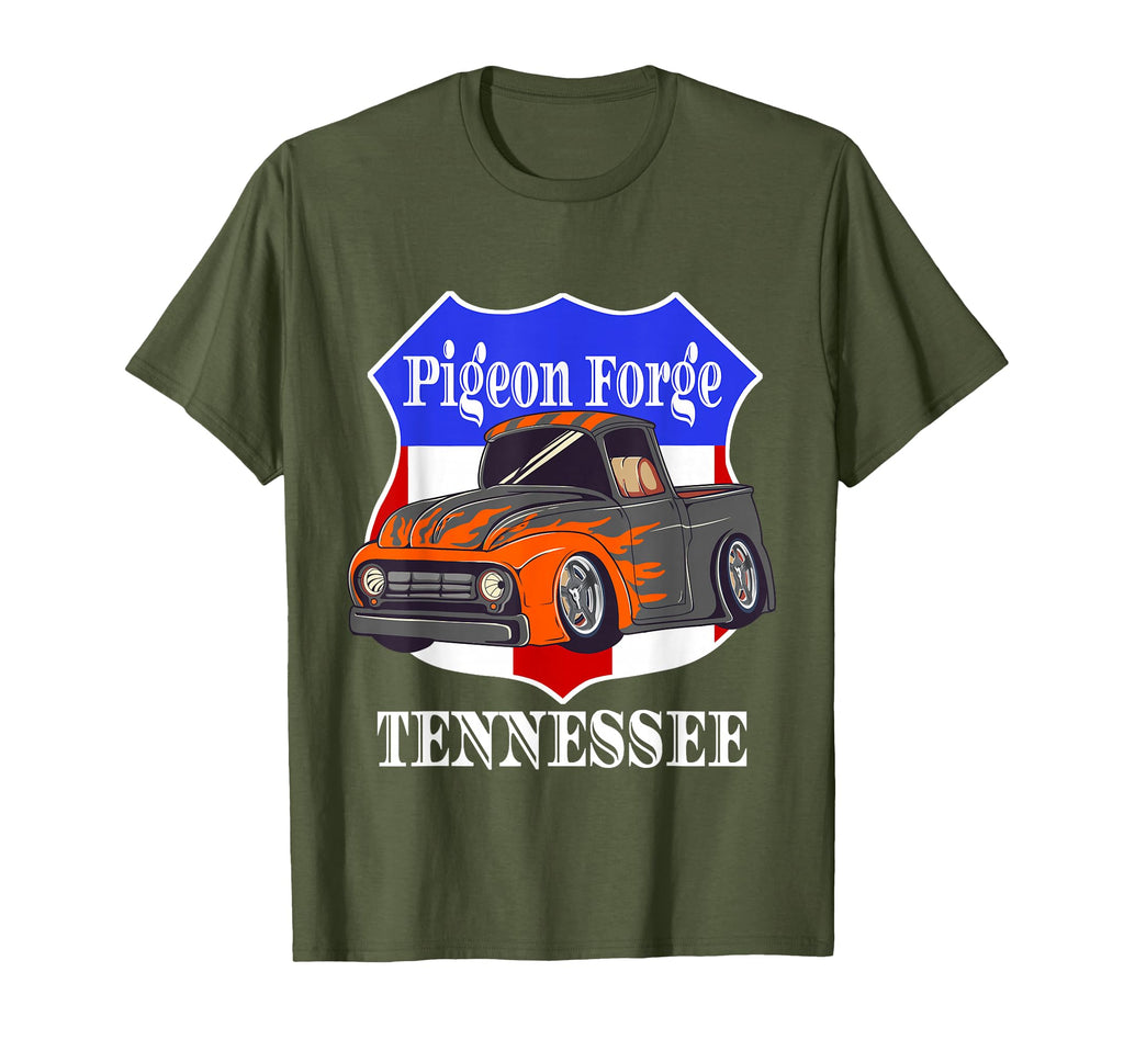 Pigeon Forge Tennessee Hot Rod T-Shirt - Casual Everyday Wear Men Women - T-Shirt, Sweatshirt, Hoodie