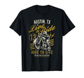 Austin Tx Motorcycle Biker Skull Rider T-Shirt - Aesthetic Graphic Unisex - T-Shirt, Sweatshirt, Hoodie