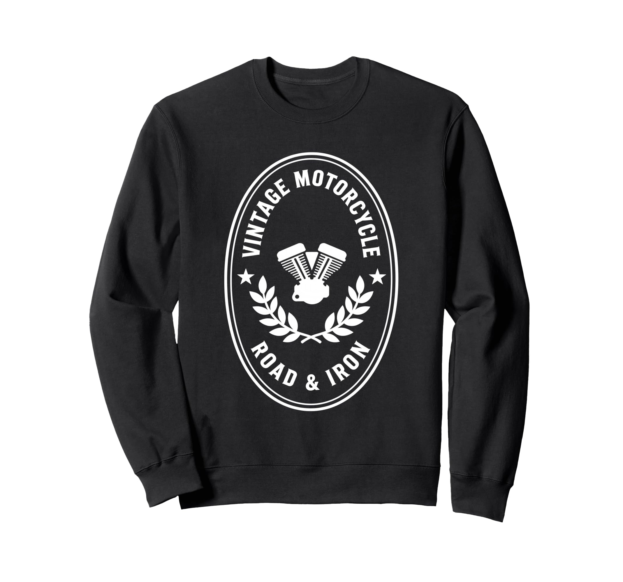 Motorcycle Road And Iron Biker Sweatshirt - Minimalist Print Men Women - T-Shirt, Sweatshirt, Hoodie