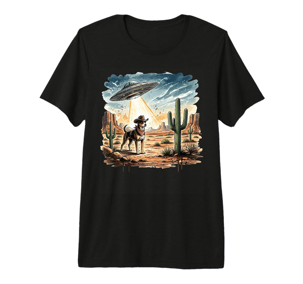 Heeler Ufo Western Cowboy Australian T-Shirt - Novelty Apparel Men Women - T-Shirt, Sweatshirt, Hoodie