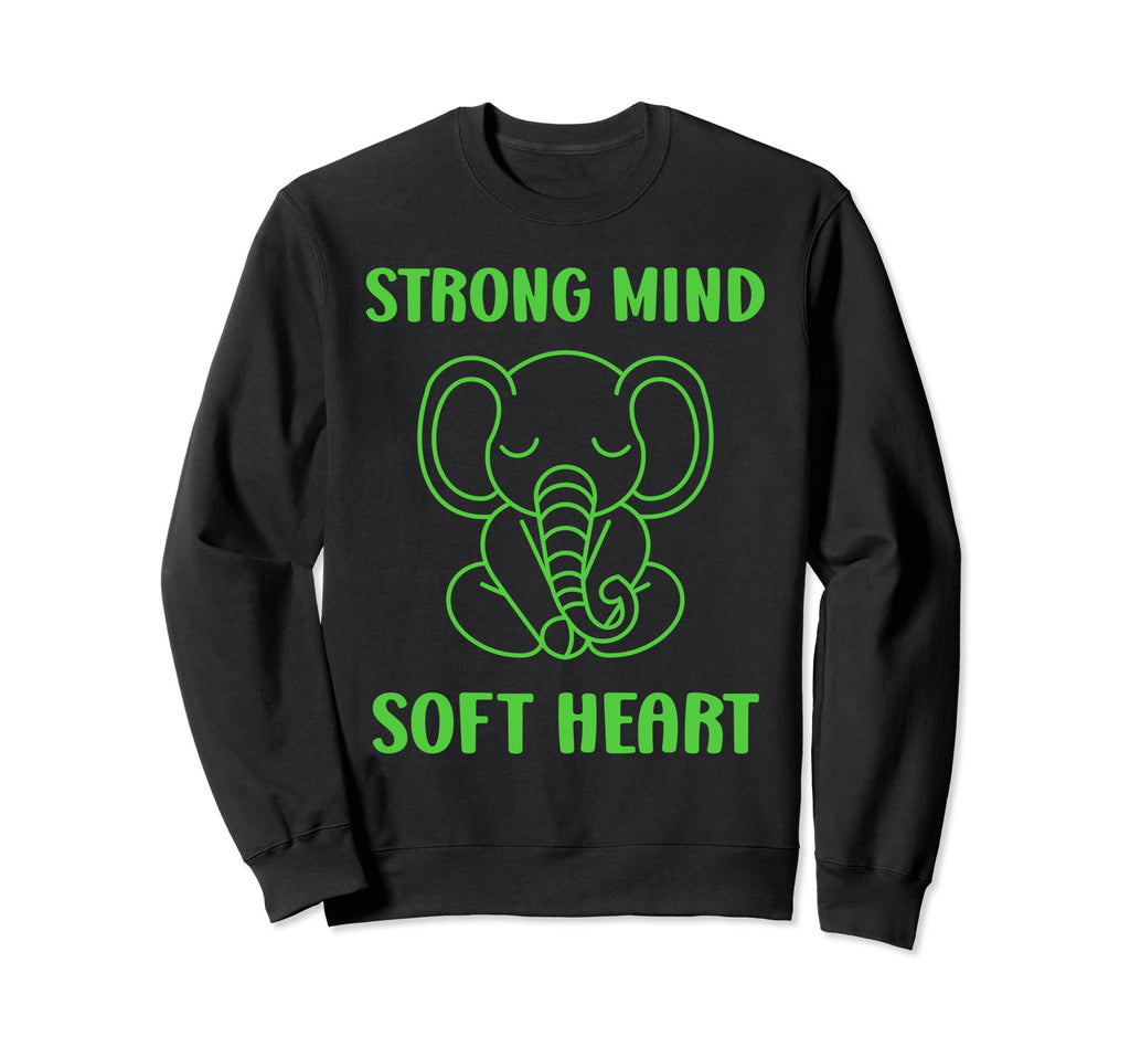 Animal Strong Mind Soft Heart Mental Sweatshirt - Trendy Graphic Unisex - T-Shirt, Sweatshirt, Hoodie