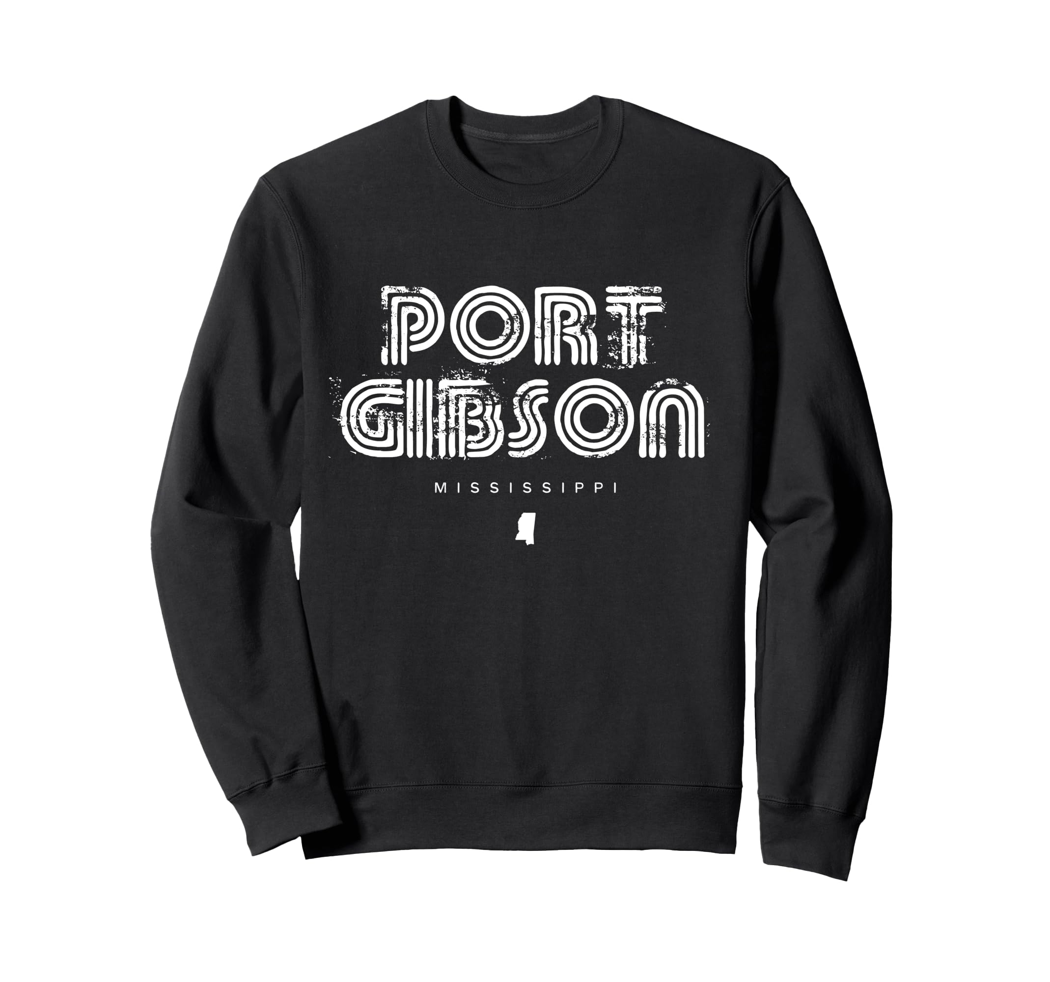 Port Gibson Mississippi Ms 70S 80S Sweatshirt - Custom Art Print Men Women - T-Shirt, Sweatshirt, Hoodie