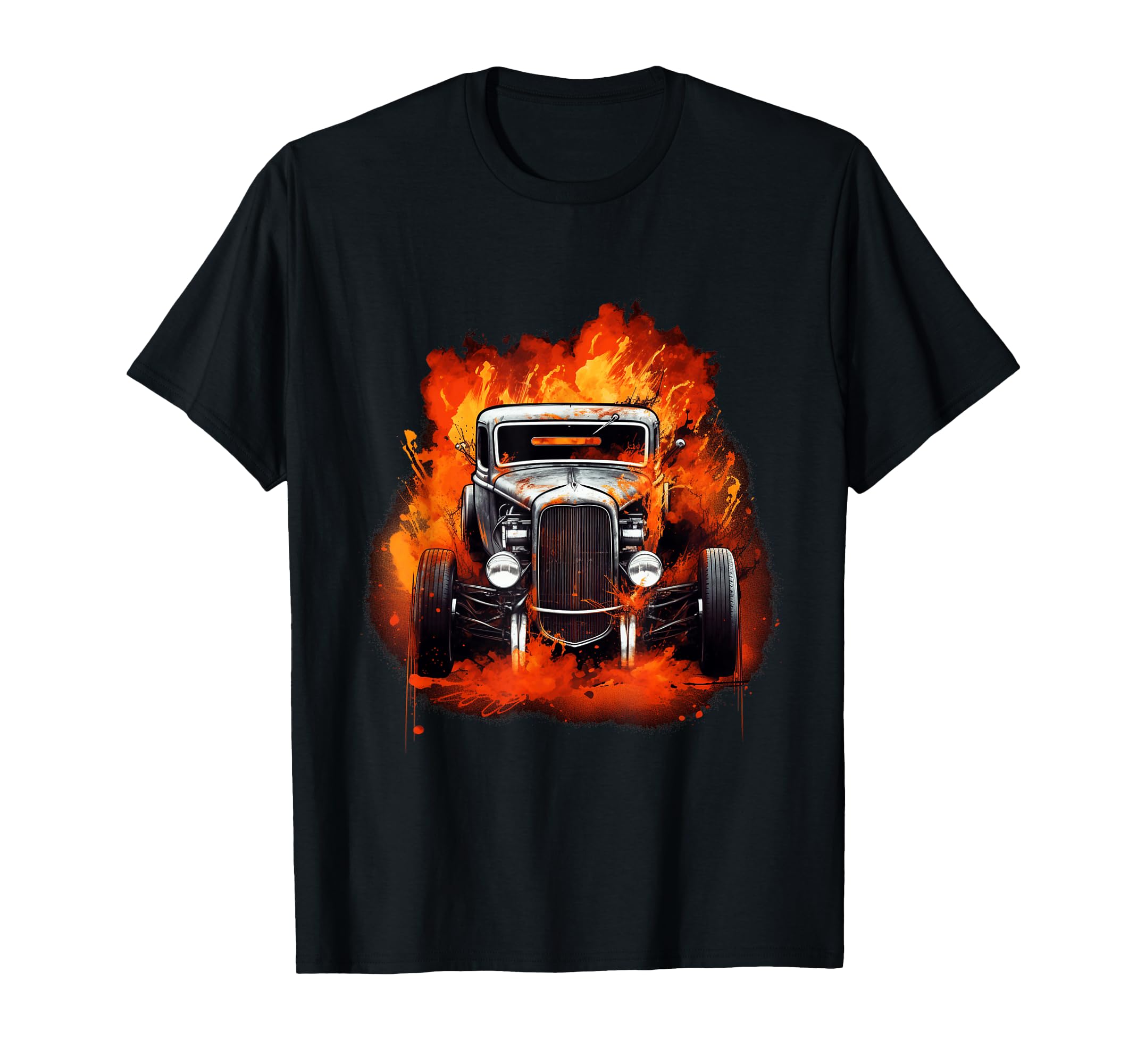 Hot Rod Rat Rod Car T-Shirt - Graphic Print Unisex - T-Shirt, Sweatshirt, Hoodie