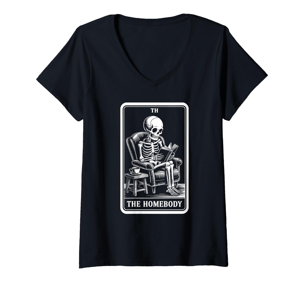 Womens Homebody Tarot Card Indoorsy T-Shirt - Minimalist Print Unisex - T-Shirt, Sweatshirt, Hoodie