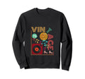 70S Music Disco Ball Roller Sweatshirt - Minimalist Print for Adults - T-Shirt, Sweatshirt, Hoodie