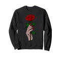 True Love Red Roses Rosas Sweatshirt - Fun Novelty Design for Adults - T-Shirt, Sweatshirt, Hoodie