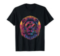 Lion Vaporwave Aesthetic Synthwave T-Shirt - Fun Novelty Design for Adults - T-Shirt, Sweatshirt, Hoodie