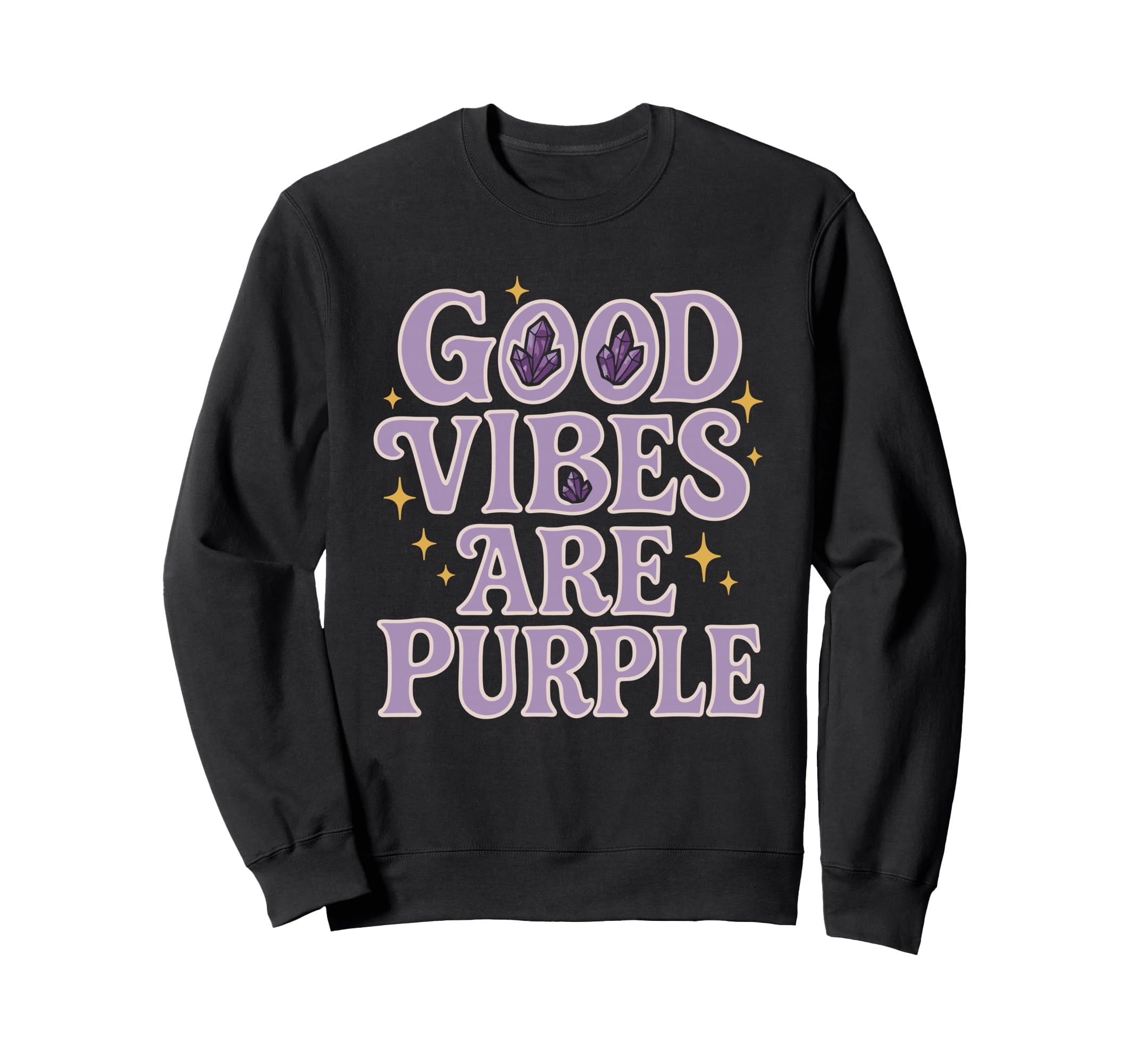 Amethyst Addict Healing Crystal Sweatshirt - Unique Graphic Men Women - T-Shirt, Sweatshirt, Hoodie