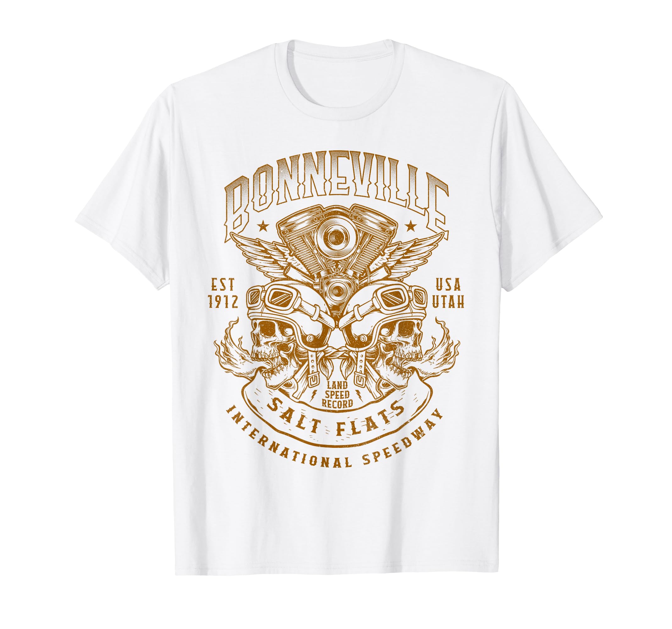 Bonneville Salt Flats Motorcycle T-Shirt - Fun Novelty Design Unisex - T-Shirt, Sweatshirt, Hoodie