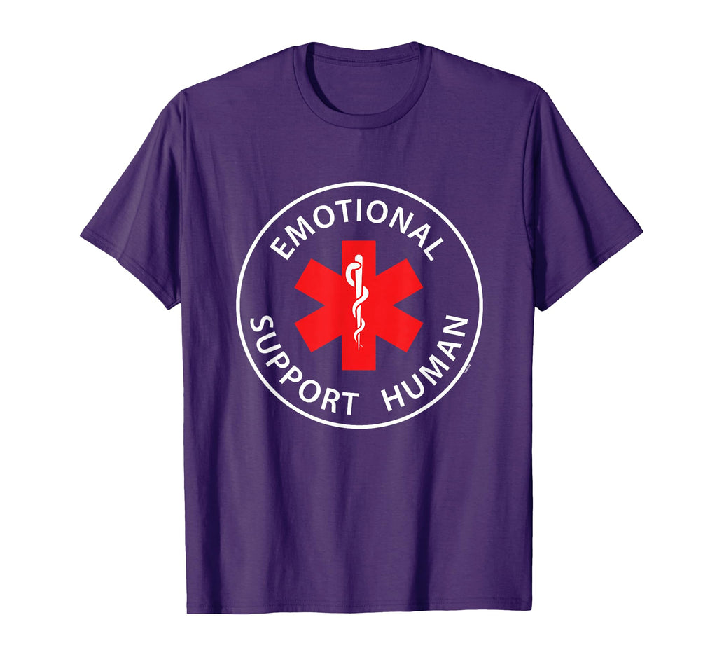 Emotional Support Human Funny T-Shirt - Minimalist Print Men Women - T-Shirt, Sweatshirt, Hoodie