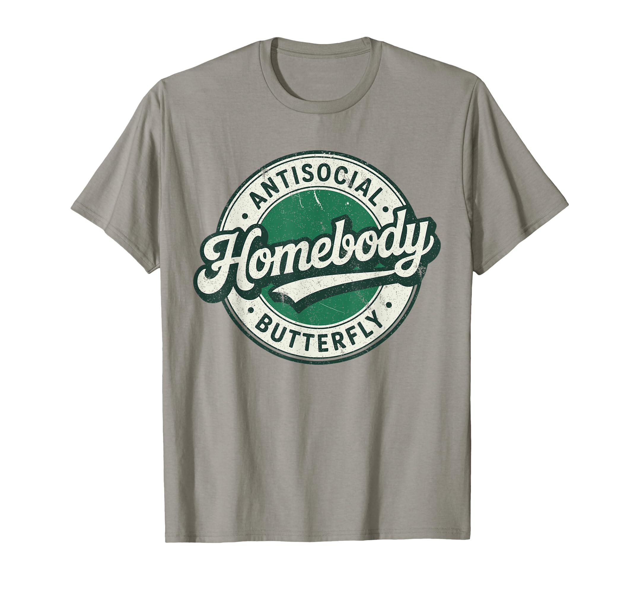 Badge Introvert Homebody Antisocial T-Shirt - Minimalist Print Men Women - T-Shirt, Sweatshirt, Hoodie