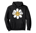 Happy Daisy Flower Yellow Smiling Face Hoodie - Graphic Print for Adults - T-Shirt, Sweatshirt, Hoodie