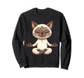 Meditation Siamese Yoga Pose Relaxing Sweatshirt - Novelty Apparel Unisex - T-Shirt, Sweatshirt, Hoodie