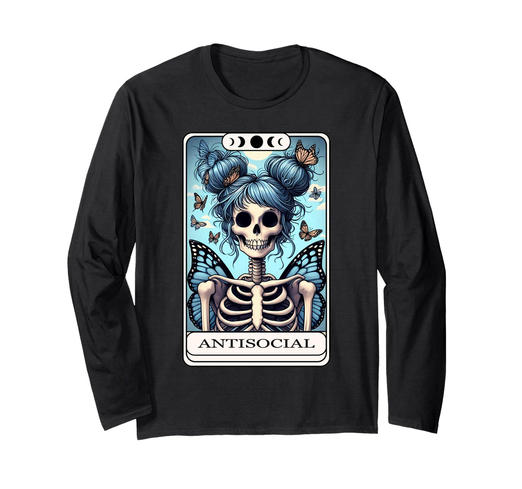 Antisocial Butterfly Tarot Card T-Shirt - Fun Novelty Design Men Women - T-Shirt, Sweatshirt, Hoodie