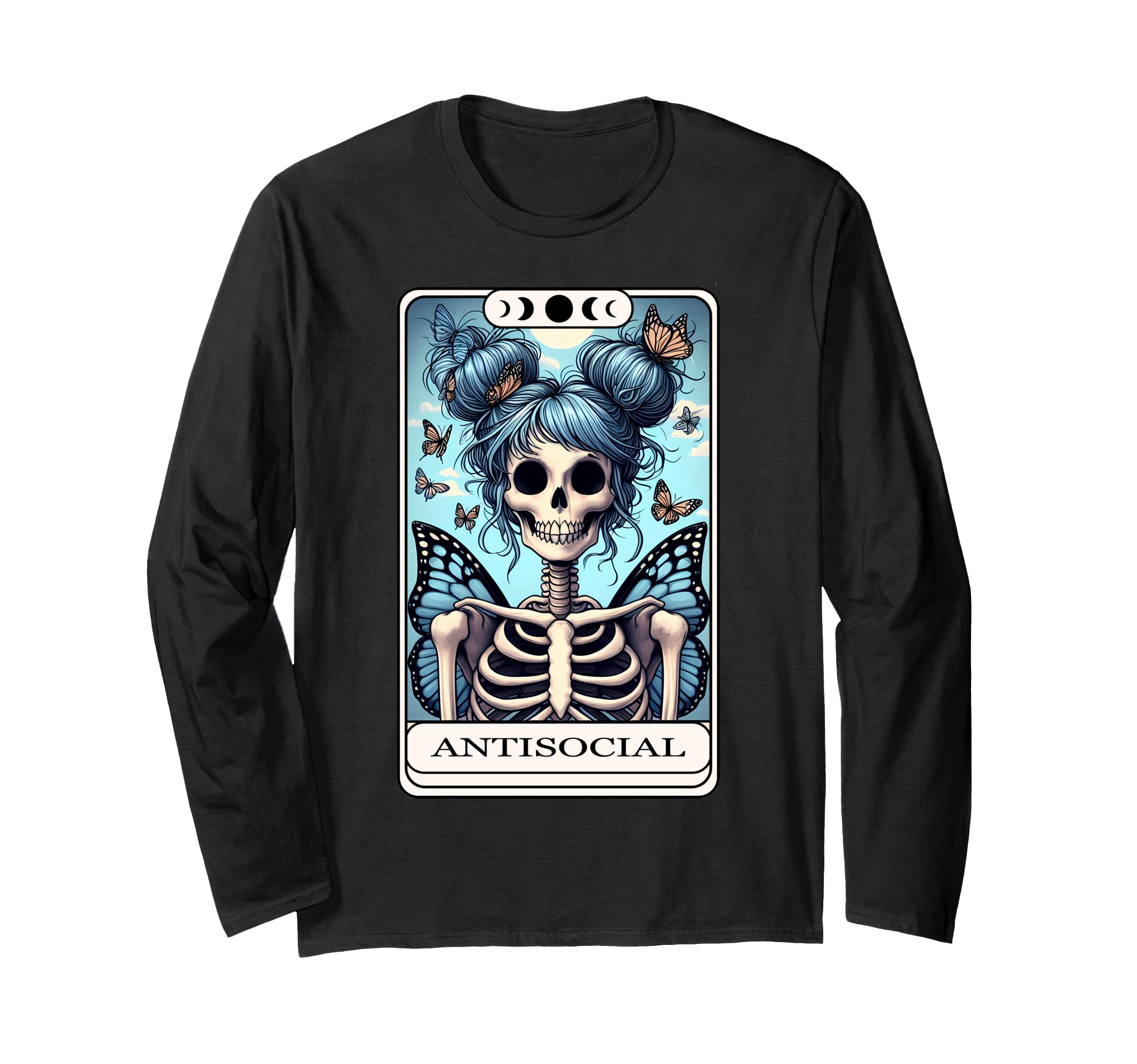 Antisocial Butterfly Tarot Card T-Shirt - Fun Novelty Design Men Women - T-Shirt, Sweatshirt, Hoodie