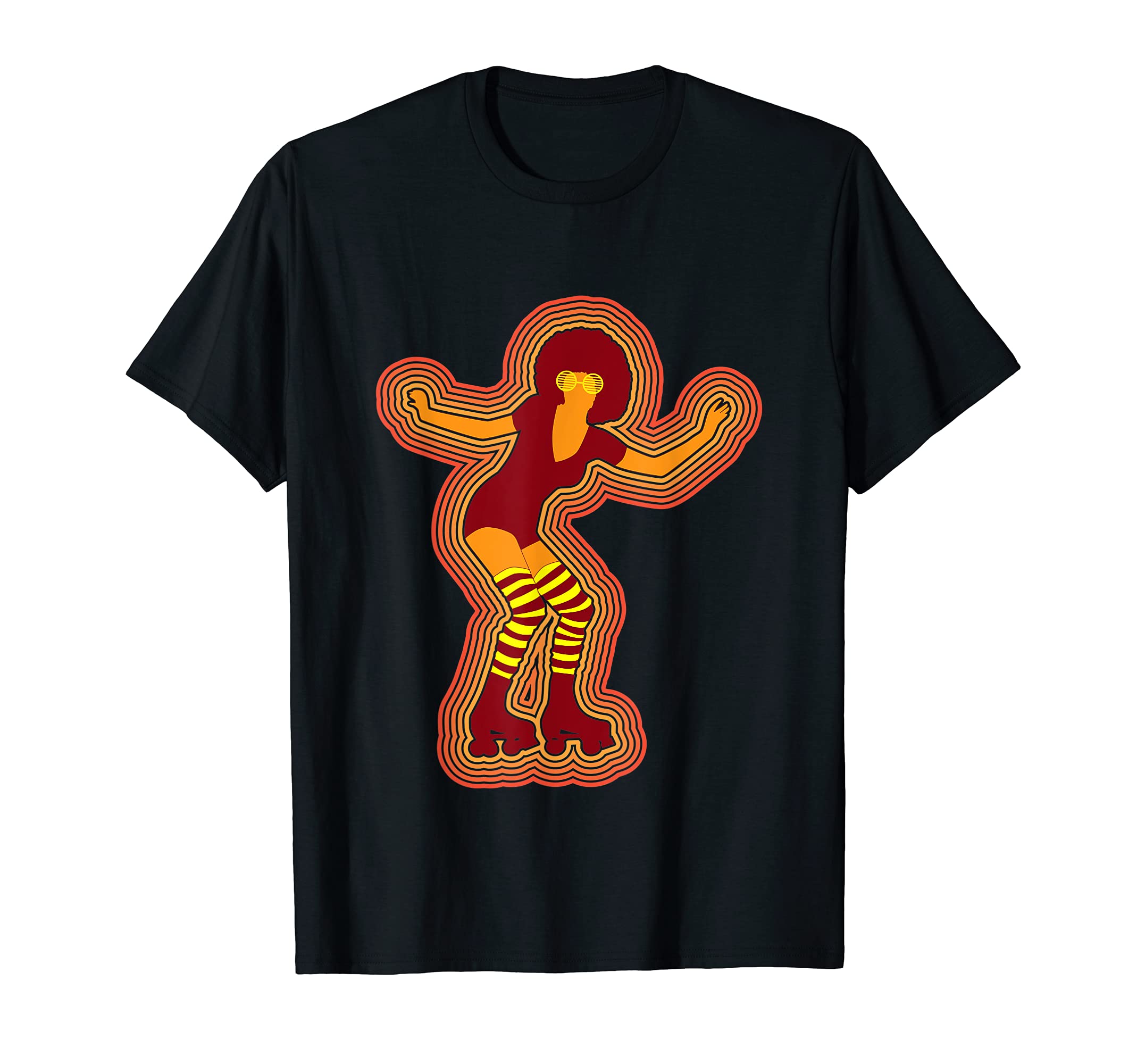 70S Rollerskating Roller Skates Gift T-Shirt - Novelty Apparel Men Women - T-Shirt, Sweatshirt, Hoodie