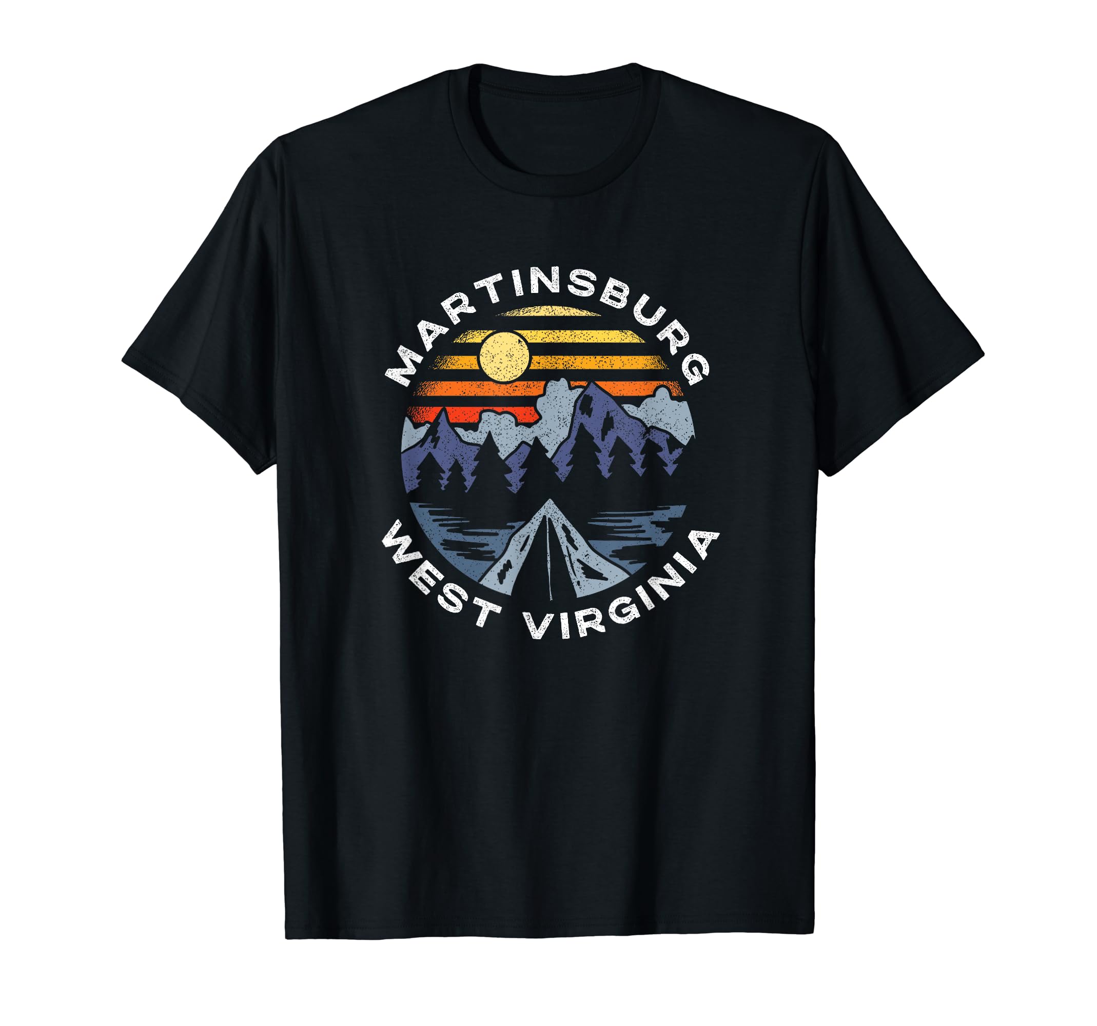 Martinsburg West Virginia Mountains T-Shirt - Novelty Apparel for Adults - T-Shirt, Sweatshirt, Hoodie