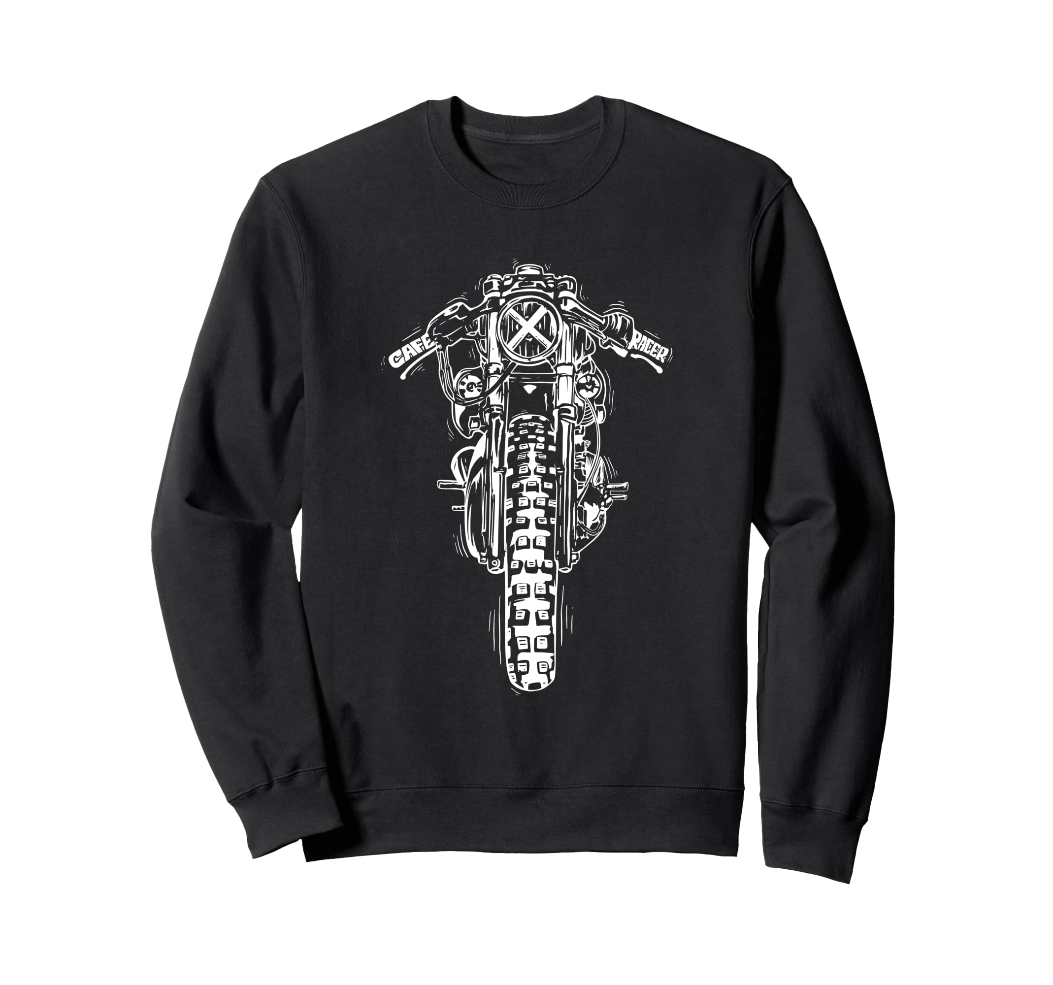 Motorcycle Cafe Racer Scrambler Bike Sweatshirt - Trendy Graphic Unisex - T-Shirt, Sweatshirt, Hoodie