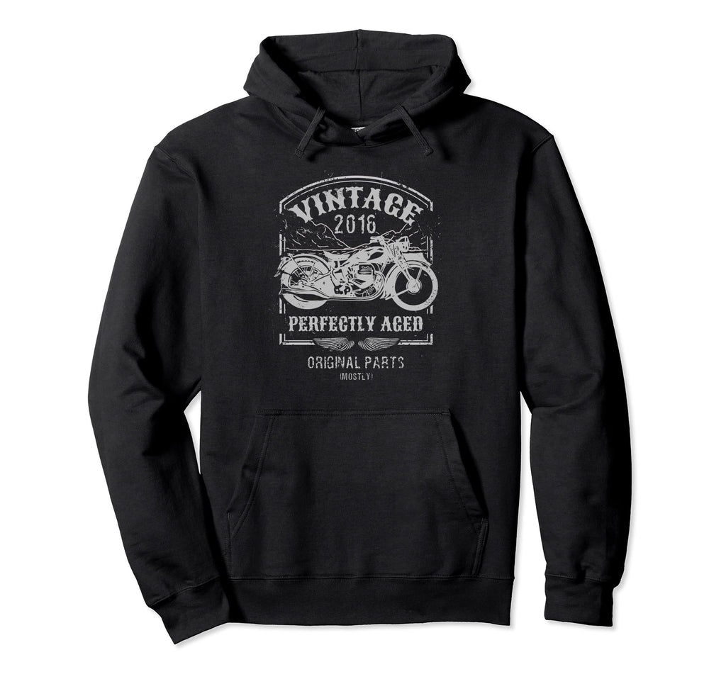 Born 2016 Motorcycle Bikers Riders Hoodie - Custom Art Print for Adults - T-Shirt, Sweatshirt, Hoodie