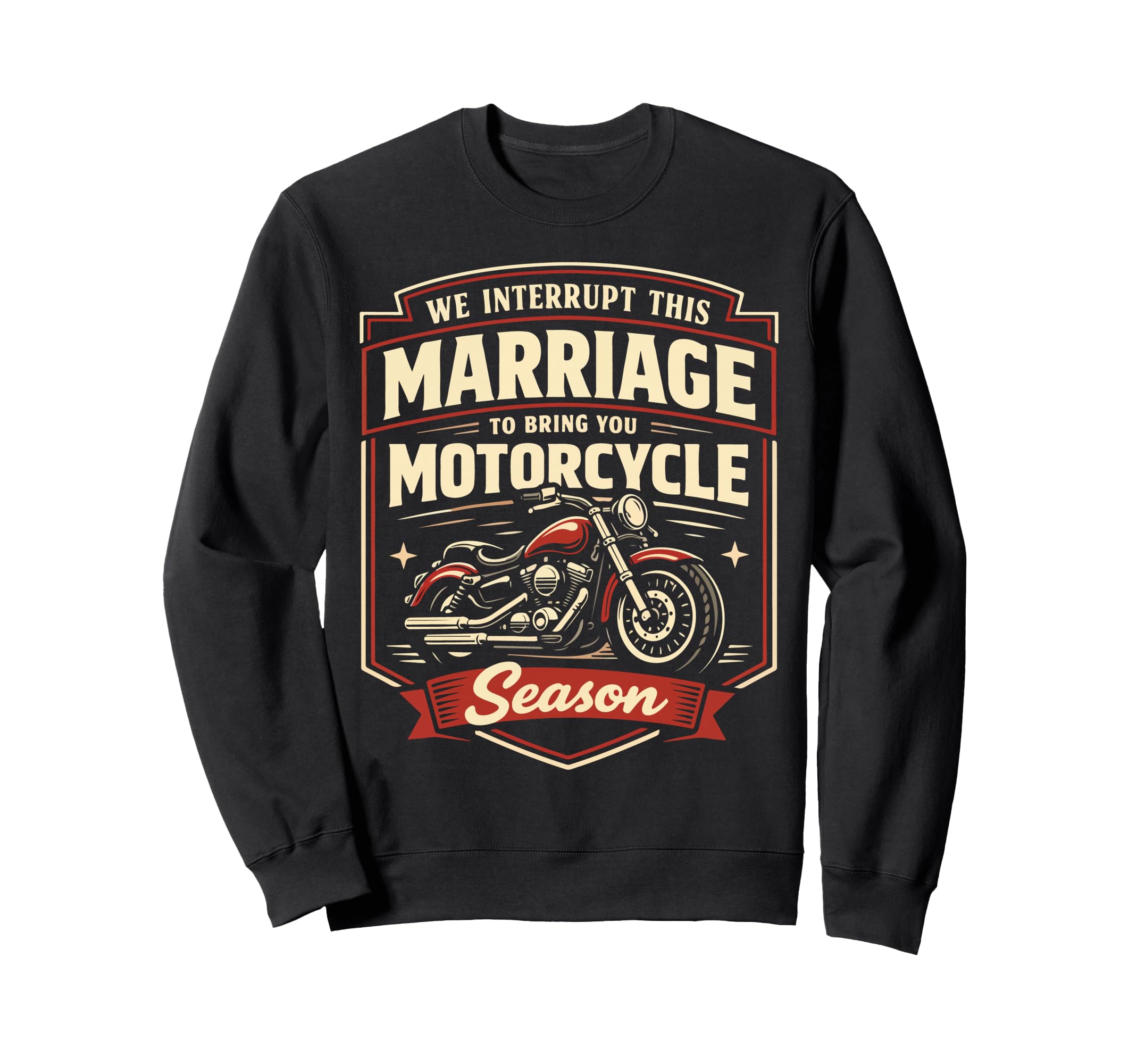 Motorcycle Biker Husband Wife Sweatshirt - Casual Everyday Wear Men Women - T-Shirt, Sweatshirt, Hoodie