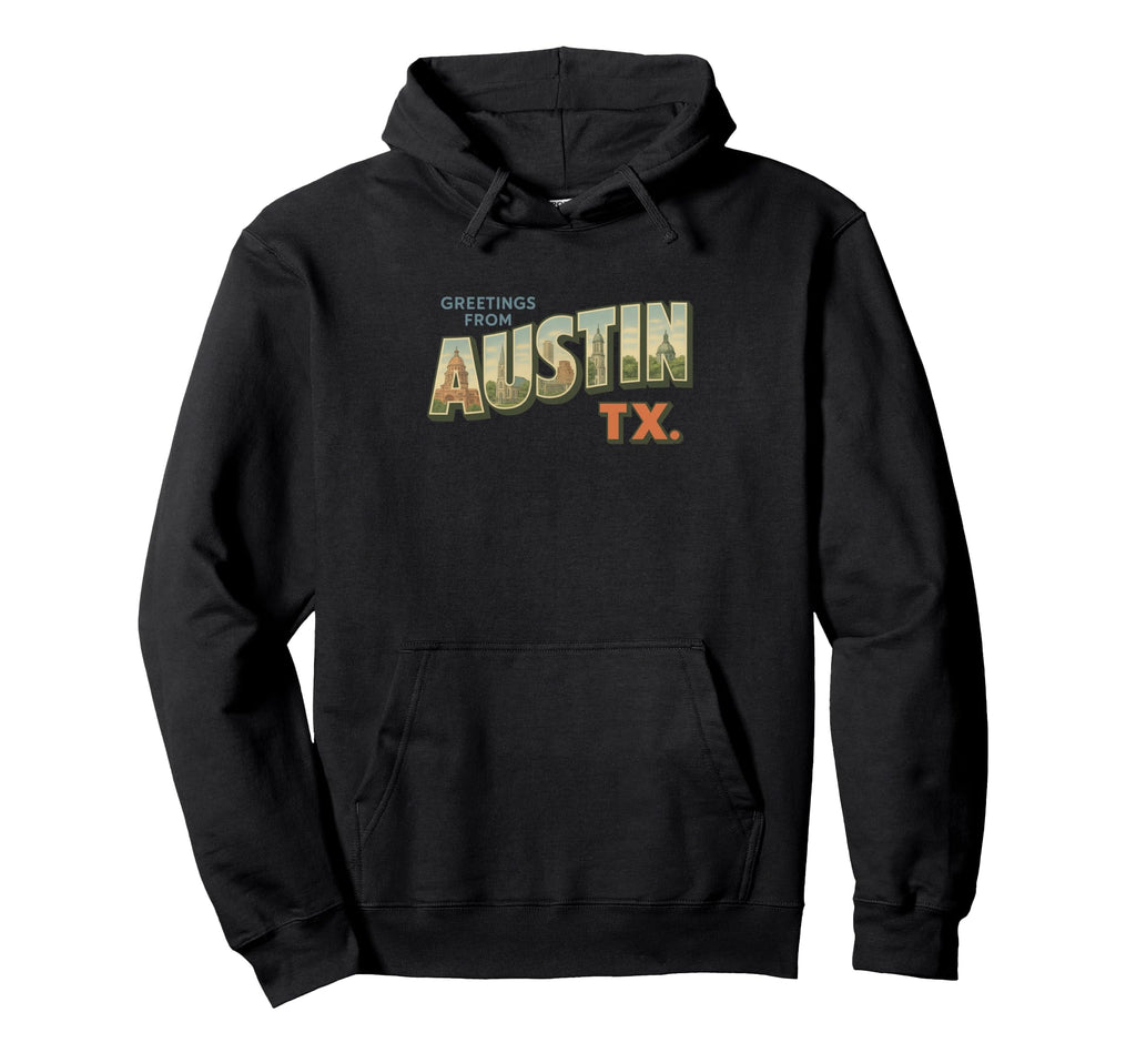 Austin Texas Postcard And Co T-Shirt - Aesthetic Graphic Unisex - T-Shirt, Sweatshirt, Hoodie