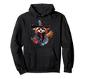 Red Panda Cowboy Hat Western Cowgirl Hoodie - Aesthetic Graphic for Adults - T-Shirt, Sweatshirt, Hoodie